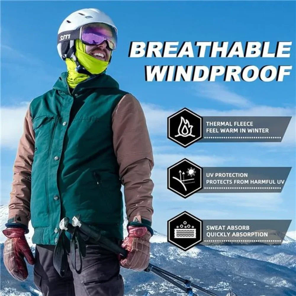 Unisex  Windproof Thermal Winter Scarf Mask Neck Warmer Hood for Cycling